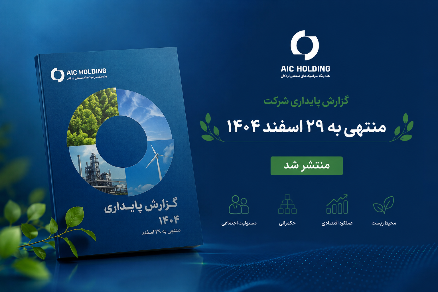 گزارش پایداری شرکت سرامیک های صنعتی اردکان منتهی به سال مالی 1404/12/29